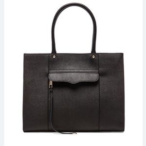 Rebecca Minkoff Large MAB Saffiano Leather Shoulder Purse Tote Bag